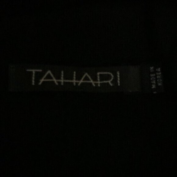 Tahari Black Cut Out Side Maxi Evening Formal Dress - Picture 16 of 16